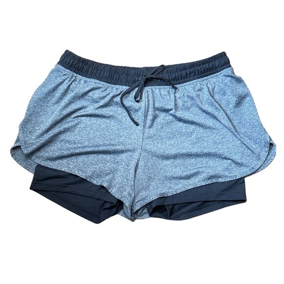 Champion Pants - SOLD champion double layer black and grey gym shorts size medium